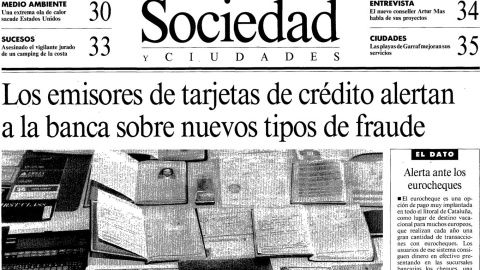 Reportaje de La Vanguardia de 1995 sobre el fraude en los sistemas de pago.