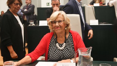 Manuela Carmena, en la Sesión de constitución del Ayuntamiento de Madrid. / Ricardo Rubio - EUROPA PRESS 15/06/2019.