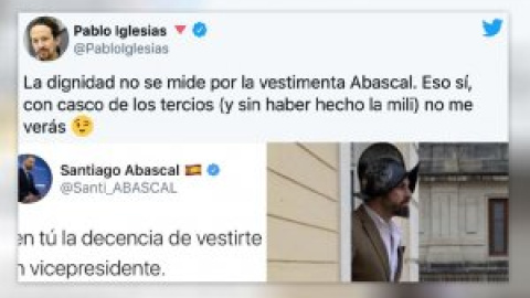 El zasca de Iglesias a Abascal, a cuenta de la vestimenta y la dignidad: "Me ha dolido hasta a mí"