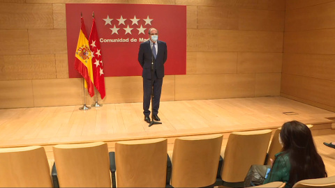 Ángel Gabilondo en rueda de prensa tras reunirse con Ayuso