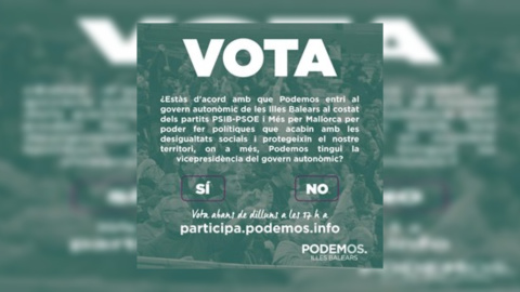 Votación de la militancia de Unidas Podemos.