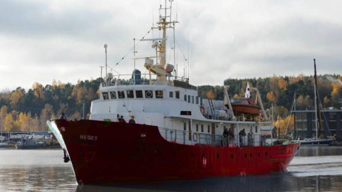 Imagen del barco C-Star, del movimiento xenófobo Defend Europe.-