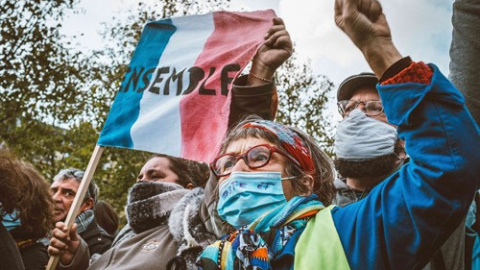 Protestas en Francia contra el terrorismo islamista