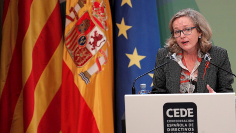 Nadia Calviño en el Congreso de Directivos que celebra la Fundación CEDE | EFE