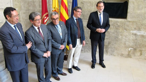 Rajoy durante su visita a Lleida.- EUROPA PRESS