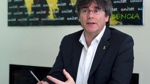 El expresident y cabeza de lista de JxCat a las elecciones europeas, Carles Puigdemont. EFE