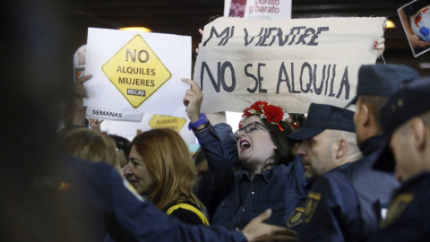 Protesta contra los vientres de alquiler en Madrid. /EFE /Archivo