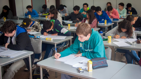 Imagen de archivo de la final de la Olimpiada Nacional de Matemáticas de 2015.