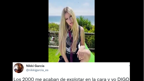 Avril Lavigne en su nueva cuenta de TikTok