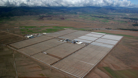 Planta termosolar Andasol, en el municipio de Aldeire (Granada) de ACS-Cobra Energía.