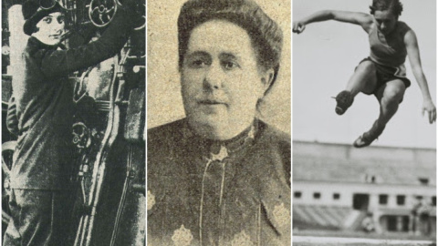 Aurora Villa Olmedo, Matilde García del Real y María del Pilar Careaga Basabe.