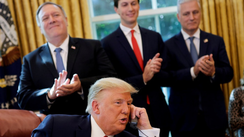 Donald Trump, en una imagen de archivo durante una rueda de prensa en la Casa Blanca. REUTERS.