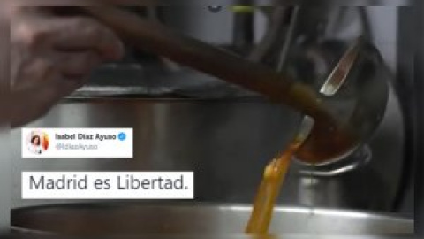 "Una caña de covid y una tapa de respirador": críticas a Ayuso y a un vídeo promocional de la hostelería que dice que "Madrid es libertad"