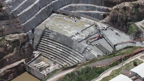 Vista de pájaro de la presa 'El Zapotillo'. / Gobierno del Estado de Guanajuato