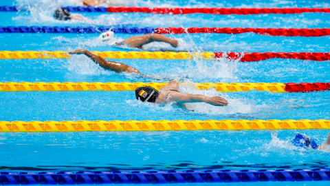 02/09/2021 Marta Fernández durante la prueba de los 50 m libres