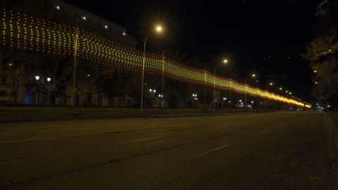 Paseo de la Castellana de Madrid.