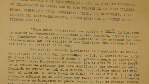 Escritos de documento encontrado del Ayuntamiento del Concejo de Sestao de 1937. / D.A.