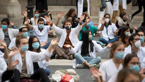 Protesta médicos