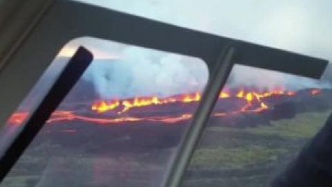 Se cumplen 7 días desde que comenzara la erupción del volcán 'Wolf'