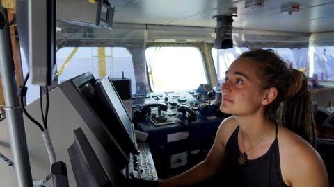 La capitana del barco de la ONG alemana Sea Watch, Carola Rackete. - EFE