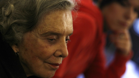 Elena Poniatowska en la presentación de su último libro.