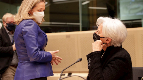 Nadia Calviño con Christine Lagarde