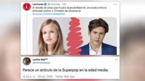 "Bienvenidos a la Edad Media": el artículo de 'Lecturas' sobre una hipotética boda de la princesa Leonor o Sofía con un príncipe danés