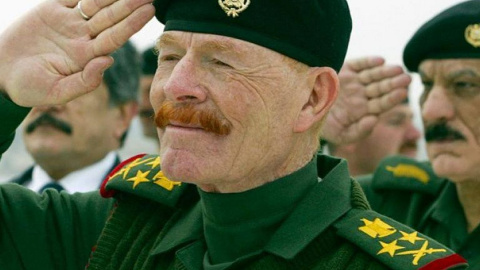 Imagen de  Izzat Al-Douri el 4 de abril de 2015 [Antiimperialistische Aktion/Facebook