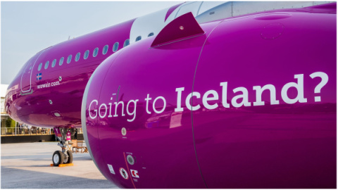 Avión de la compañía Wow Air | Wow Air