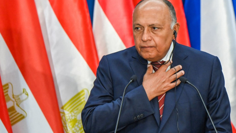 El ministro de Exteriores de Egipto, Sameh Shoukry.