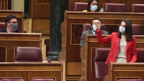 La presidenta de Ciudadanos, Inés Arrimadas, durante una sesión de control en el Congreso. / EDUARDO PARRA (EUROPA PRESS)