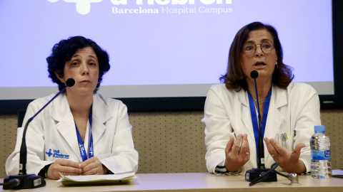 La doctora Magda Campins en una roda de premsa.