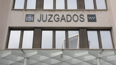 Entrada de los Juzgados de Plaza de Castilla. Foto de archivo.