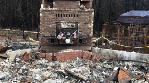 El incendio de Camp que devastó el condado de Butte en el año 2018 fue el que mayores daños causó en la historia de California. Foto cedida por Brennan Banks, CDP.