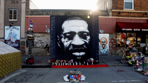 Mural en recuerdo de George Floyd en la ciudad de Minneapolis, Minnesota.