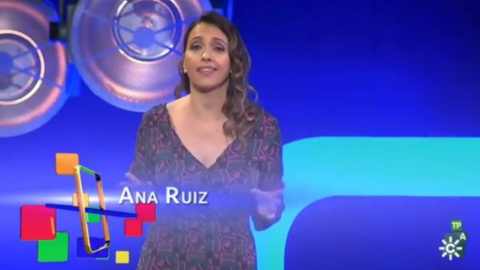 La presentadora Ana Ruiz durante el programa.