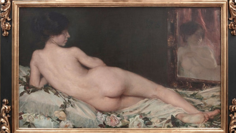 'Desnudo femenino', la obra de Aurelia Navarro expuesta en el Museo del Prado a raíz de la exposición 'Invitadas'.