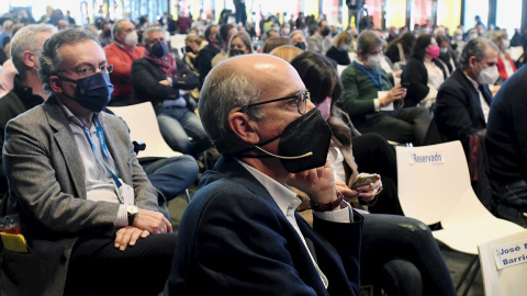 15/01/2022 El presidente del PP en Salamanca, Javier Iglesias, durante el XIV Congreso Regional del Partido Popular de Castilla y León