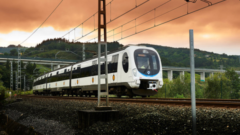 Un ferrocarril en Euskadi, en una imagen de Euskotren