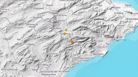 Epicentro del terremoto.