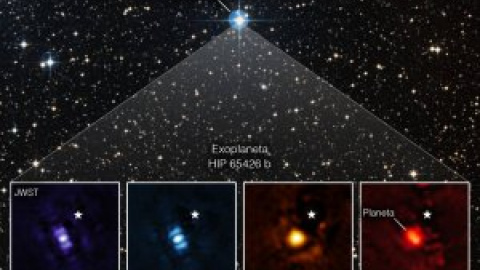 Primera imagen directa de un exoplaneta captada por el telescopio Webb