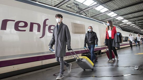 Renfe ha recibido la certificación AENOR frente a la Covid-19 para el transporte de viajeros en los servicios de Alta Velocidad, Larga Distancia y Avant