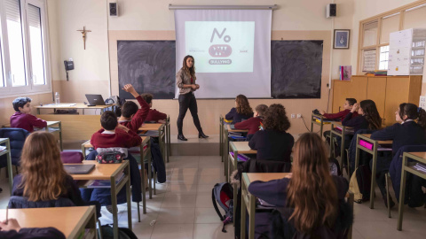 Clase contra el acoso escolar