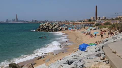 Una petita platja de Montgat