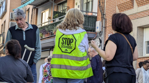 Desahucian a una mujer de 79 años y a su hija en el Paseo Pablo Iglesias de Getafe (Madrid), a 16 de septiembre de 2024.