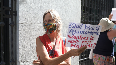 Protesta colas del hambre durante la pandemia