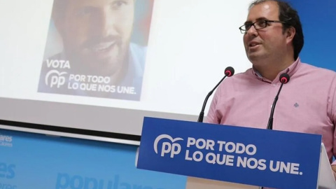 El diputado del PP y exalcalde de Trujillo, Alberto Casero, en un acto del partido.