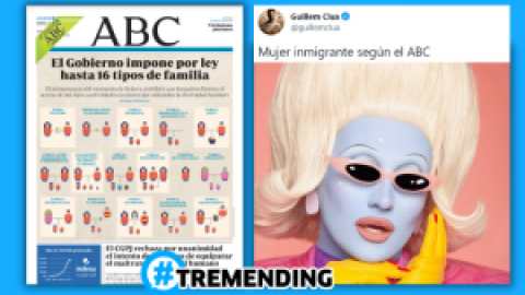 Así es la "casposa" portada del 'ABC' contra la diversidad familiar