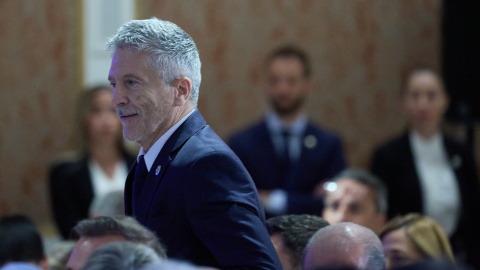 El ministro del Interior, Fernando Grande-Marlaska, durante un desayuno informativo de Forum Europa, a 12 de septiembre de 2024.