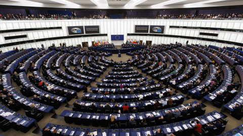 El interior del Parlamento Europeo